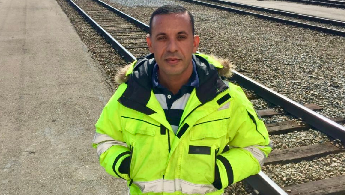 Jernhusens spårförvaltare Zakarias säkrar driften i jättedepån
